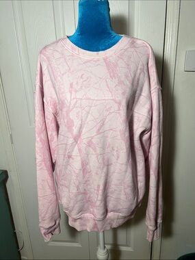 Dairy Boy Pink Cotton Crew Sweatshirt Small